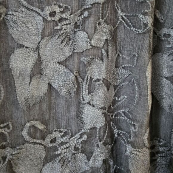 SOFT SURROUNDINGS  Women's AVA Tunic Top Blue Silk Blend Size 1X Bohemian - Picture 6 of 7